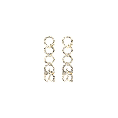 Brianna Cannon Houston Cougars Coogs Pavé Rhinestone Studs