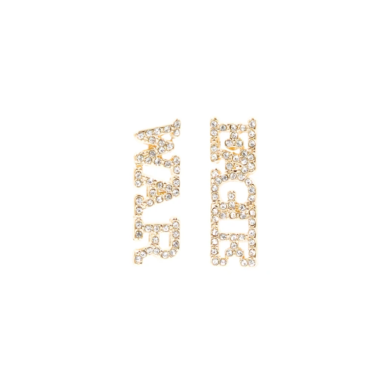 Brianna Cannon Auburn Tigers War Eagle Pavé Rhinestone Studs