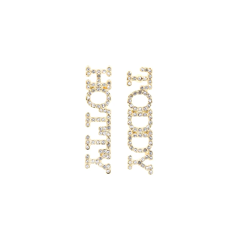 Brianna Cannon Ole Miss Rebels Hotty Toddy Pavé Rhinestone Studs