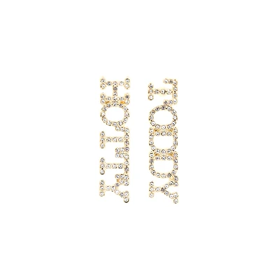 Brianna Cannon Ole Miss Rebels Hotty Toddy Pavé Rhinestone Studs