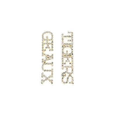 Brianna Cannon LSU Tigers Geaux Tigers Pavé Rhinestone Studs