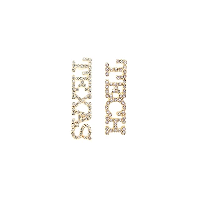 Brianna Cannon Texas Tech Red Raiders Pavé Rhinestone Studs
