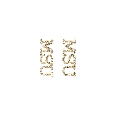 Brianna Cannon Michigan State Spartans Pavé Rhinestone Studs