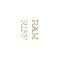 Brianna Cannon TCU Horned Frogs Riff Ram Pavé Rhinestone Studs