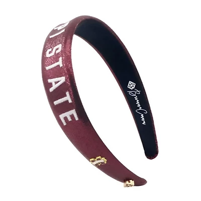 Brianna Cannon Mississippi State Bulldogs Thin Embroidered Headband