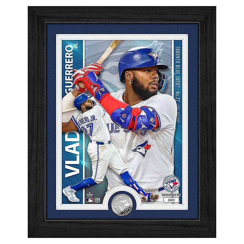 Highland Mint Vladimir Guerrero Jr. Toronto Blue Jays 13" x 16" Silver Coin Photo Mint