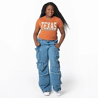 Women's ZooZatz Texas Orange Longhorns Cropped T-Shirt