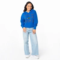 Women's ZooZatz Royal Florida Gators Cropped Pullover Hoodie