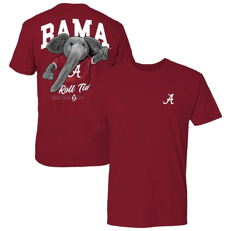 Men's Crimson Alabama Crimson Tide Rally Mascot T-Shirt