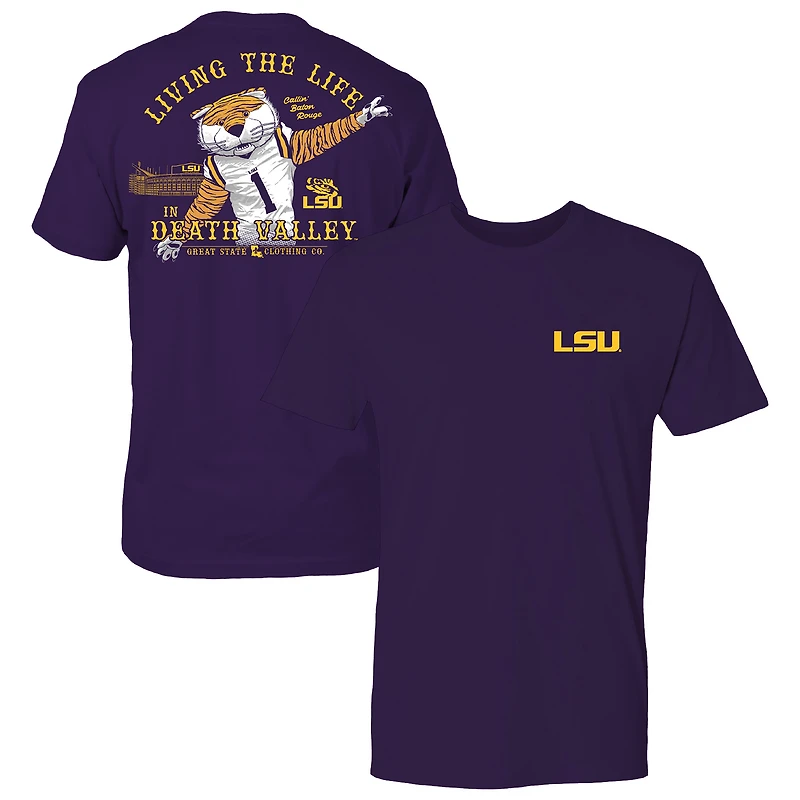 Men's Purple LSU Tigers Rally Mascot T-Shirt