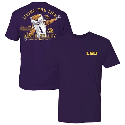 Men's Purple LSU Tigers Rally Mascot T-Shirt