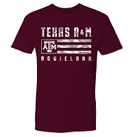 Men's Maroon Texas A&M Aggies Banner Flag T-Shirt