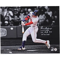 Roman Anthony Boston Red Sox Autographed 16" x 20" First Hit Spotlight Photograph with "1-4 2 RBI 1st MLB Hit 6/10/25" Inscription