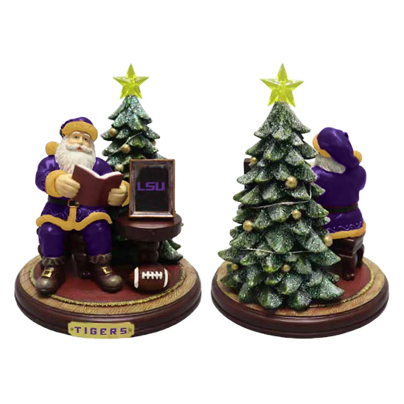 The Memory Company LSU Tigers Christmas Story Santa Figurine
