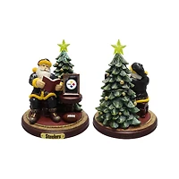 The Memory Company Pittsburgh Steelers Christmas Story Santa Figurine
