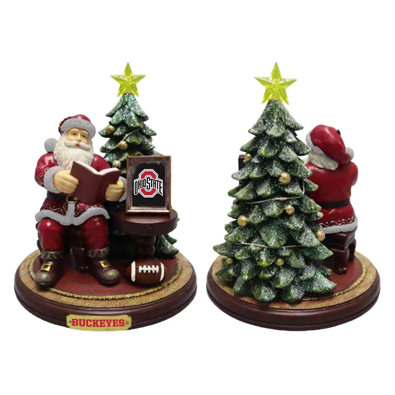 The Memory Company Ohio State Buckeyes Christmas Story Santa Figurine