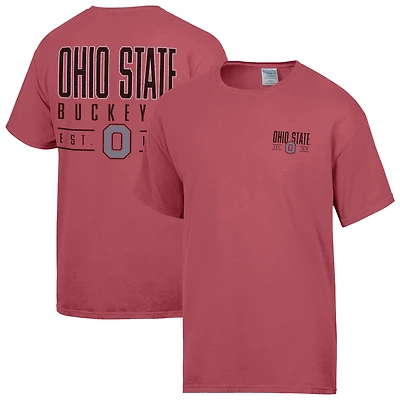 Men's ComfortWash  Red Ohio State Buckeyes Big Name T-Shirt