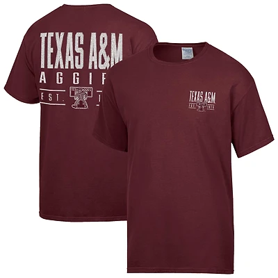 Men's ComfortWash  Maroon Texas A&M Aggies Big Name T-Shirt