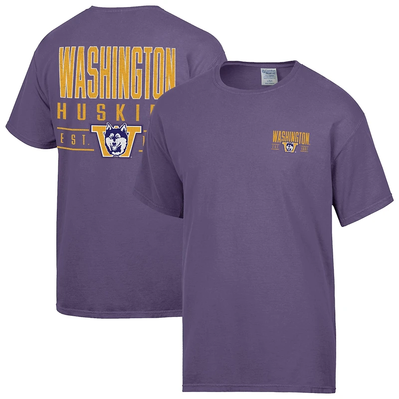 Men's ComfortWash  Purple Washington Huskies Big Name T-Shirt