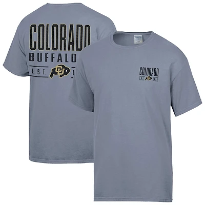 Men's ComfortWash  Gray Colorado Buffaloes Big Name T-Shirt