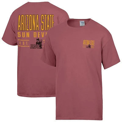 Men's ComfortWash  Maroon Arizona State Sun Devils Big Name T-Shirt