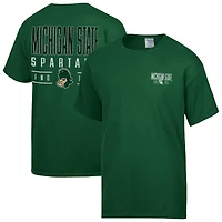 Men's ComfortWash  Green Michigan State Spartans Big Name T-Shirt