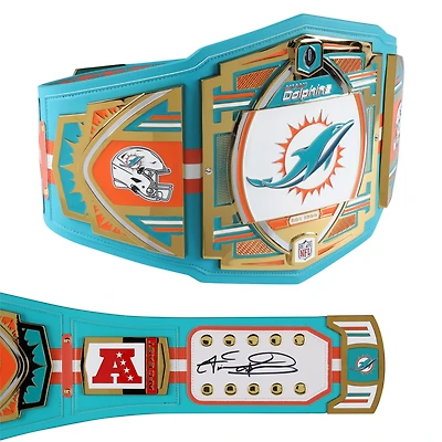 Tua Tagovailoa Miami Dolphins Autographed WWE Title Belt