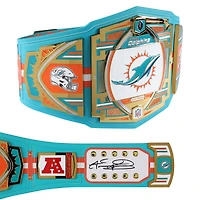 Tua Tagovailoa Miami Dolphins Autographed WWE Title Belt