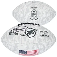 Tua Tagovailoa Miami Dolphins Autographed Wilson 2024 Salute To Service Football