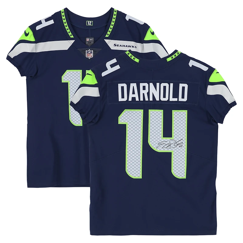 Sam Darnold Seattle Seahawks Autographed Navy Nike Elite Jersey