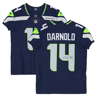 Sam Darnold Seattle Seahawks Autographed Navy Nike Elite Jersey
