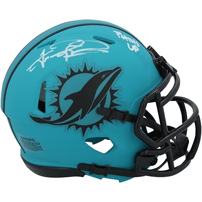 Tua Tagovailoa Miami Dolphins Autographed Riddell  Rave Speed Mini Helmet with "Phins Up" Inscription