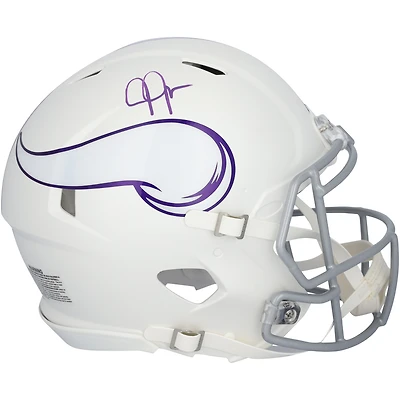 Justin Jefferson Minnesota Vikings Autographed Riddell 2024 Alternate Speed Authentic Helmet