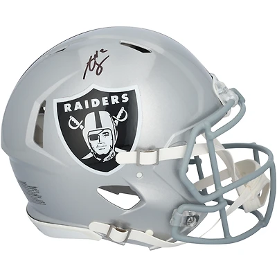 Ashton Jeanty Las Vegas Raiders Autographed Riddell Speed Authentic Helmet