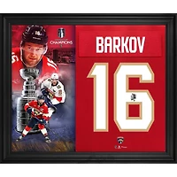 Aleksander Barkov Florida Panthers Autographed 2025 Stanley Cup Champions Framed 20" x 24" Jersey Number Collage