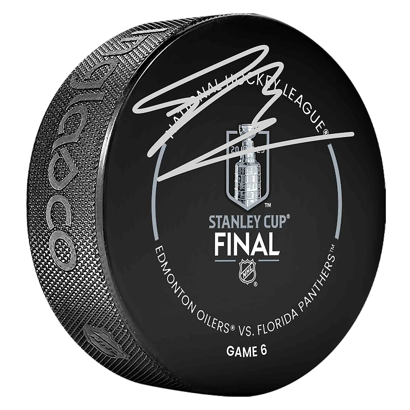 Sam Bennett Florida Panthers Autographed  2025 Stanley Cup Official Game Puck