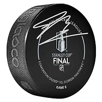 Sam Bennett Florida Panthers Autographed  2025 Stanley Cup Official Game Puck