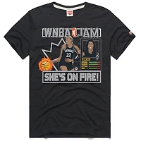Unisex Homage A'ja Wilson Charcoal Las Vegas Aces WNBA Jam Tri-Blend T-Shirt