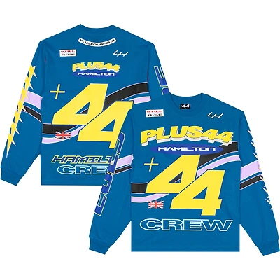 Men's Complex Lewis Hamilton Blue Formula 1 Crew Long Sleeve T-Shirt