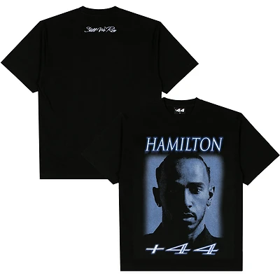 Men's Complex Lewis Hamilton Black Formula 1 Photo Print T-Shirt