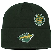 Men's Mitchell & Ness Green Minnesota Wild 25th Anniversary Cuffed Knit Hat