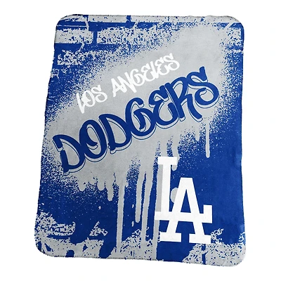 Logo Brands Los Angeles Dodgers 50" x 60" Classic Graffiti Fleece Throw Blanket