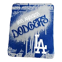 Logo Brands Los Angeles Dodgers 50" x 60" Classic Graffiti Fleece Throw Blanket