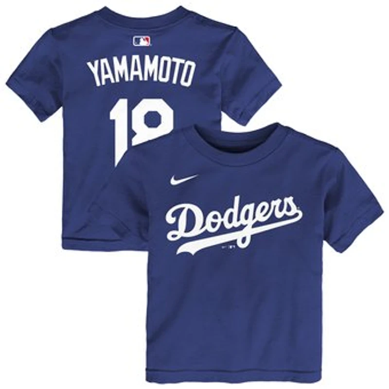 Toddler Yoshinobu Yamamoto Royal Los Angeles Dodgers Name & Number T-Shirt
