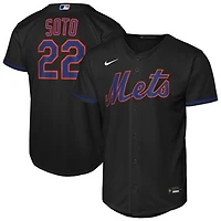 Youth Nike Juan Soto Black New York Mets Alternate Replica Jersey