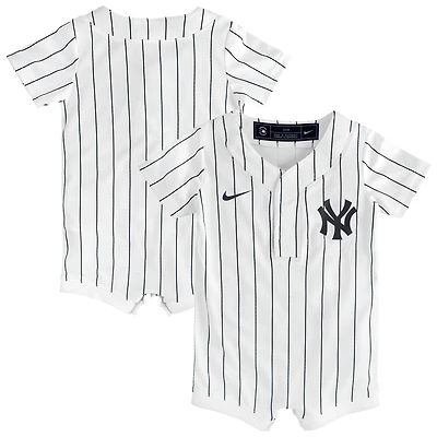 Infant Nike White New York Yankees Home Replica Romper Jersey