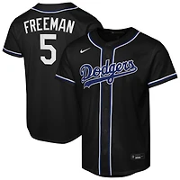 Youth Nike Freddie Freeman Black Los Angeles Dodgers Fashion Replica Player Jersey