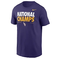 Men's Nike Purple LSU Tigers 2025 NCAA Baseball Men's College World Series Champions T-Shirt