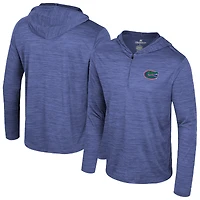 Men's Colosseum Royal Florida Gators Always Sunny Lightweight Quarter-Zip Hoodie