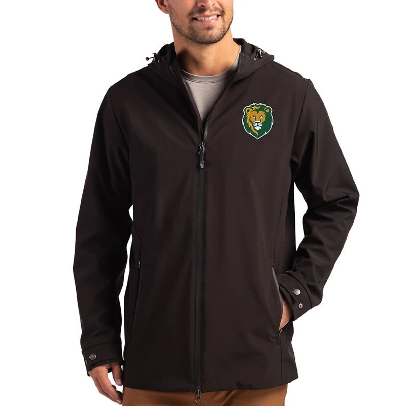 Men's Cutter & Buck Southeastern Louisiana Lions Primary Logo Camano Everyday Stretch Water-Resistant Full-Zip Jacket